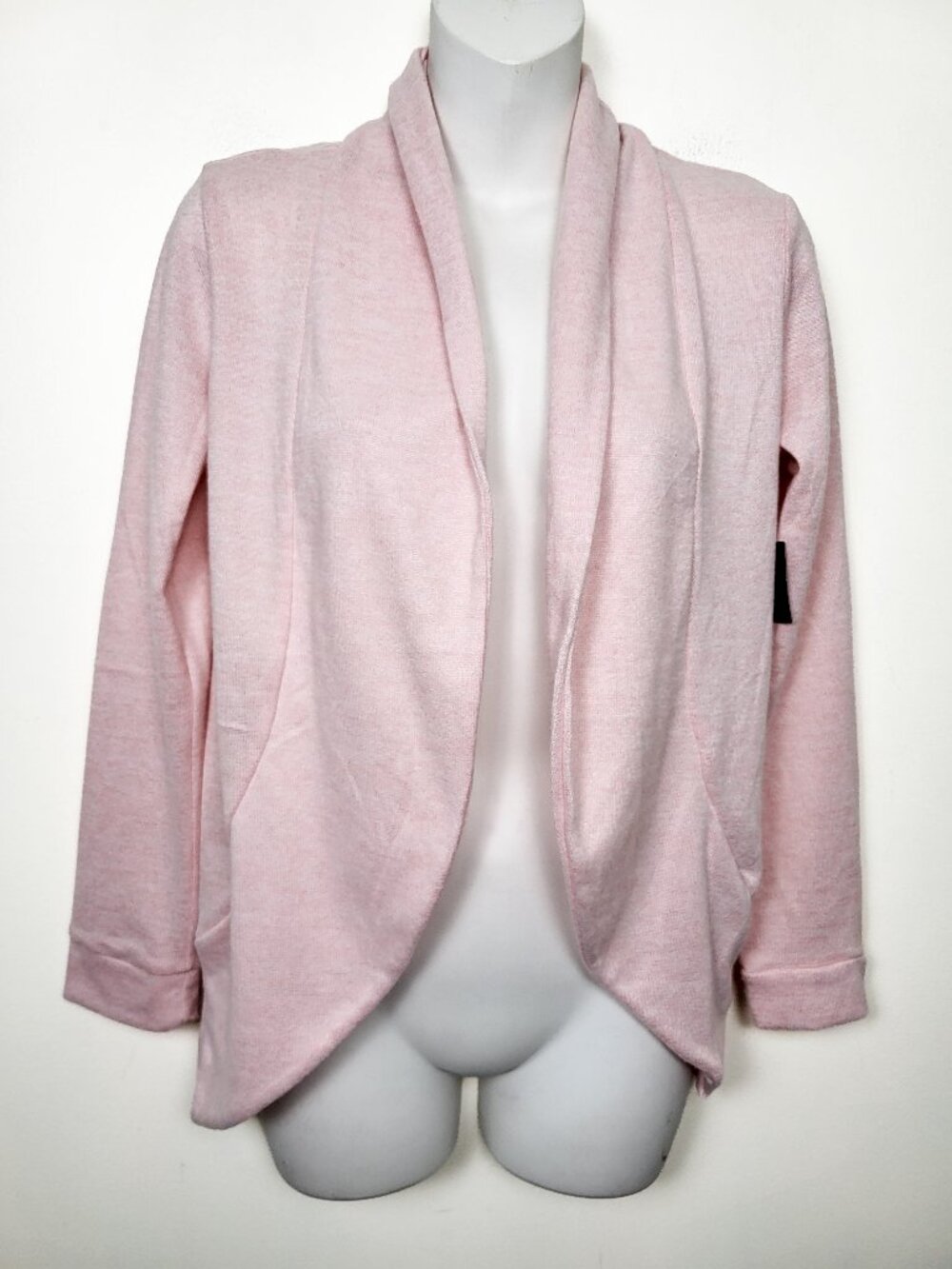 NWT Runaway Bay Pastel Pink Sport Wrap Cardigan Open Front Sweater SMALL